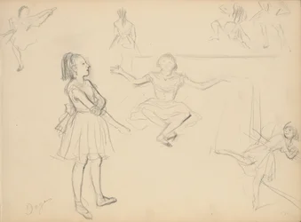 Danseurs de ballet en répétition